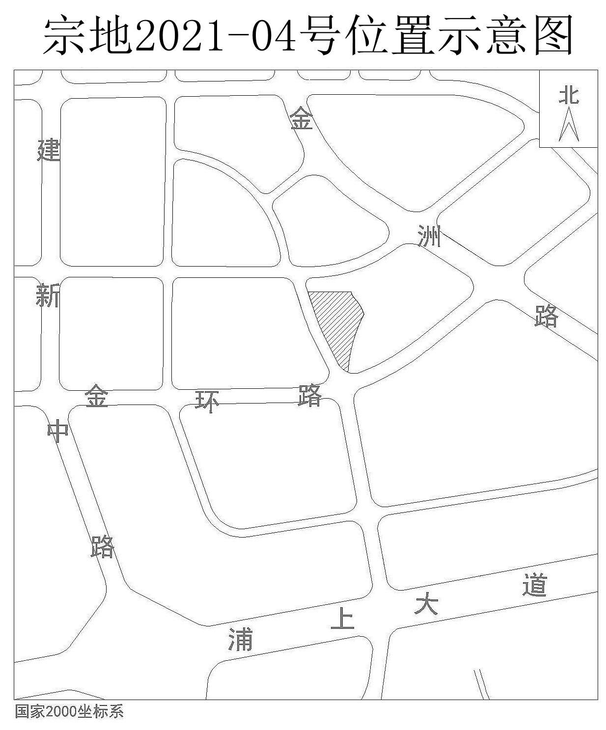 宗地2021-04号位置示意图(金山旧屋区改造项目出让地块七